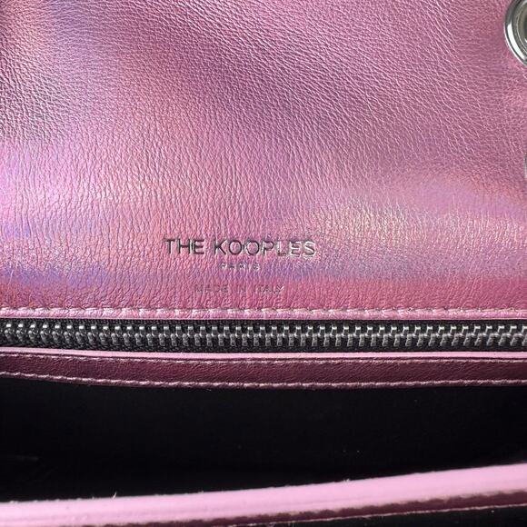 💎✨Authentic Kooples Emily Iridescent Leather Chain Bag - Picture 5 of 6